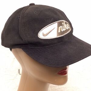 Vintage Nike Hat Men Snap Back Spell Out Swoosh Distress Retro Run Hype Core Cap